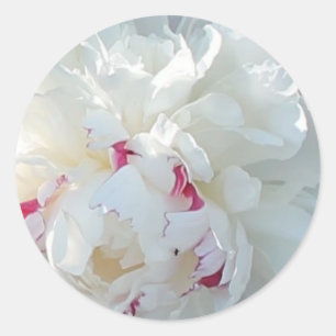 Redonda Pegatina Romantic Peony