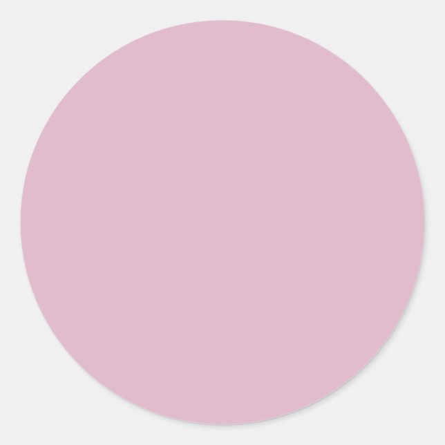 Redonda Pegatina rosa elegante sólido (Anverso)