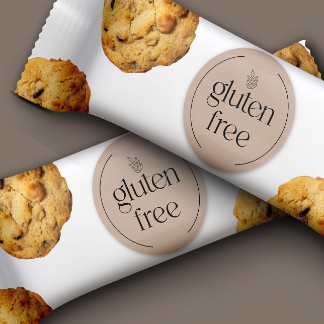 Redonda Pegatina rosa Gluten Free Dusty (Subido por el creador)