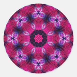 Redonda Pegatina rosado complejo