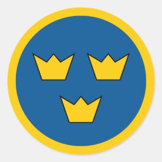 Redonda Pegatina Roundel de la Fuerza Aérea Sueca