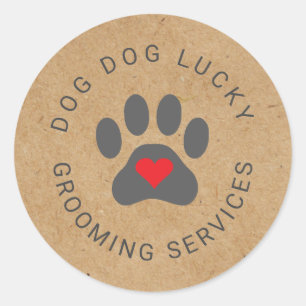 Redonda Pegatina rústico con patinaje cardíaco