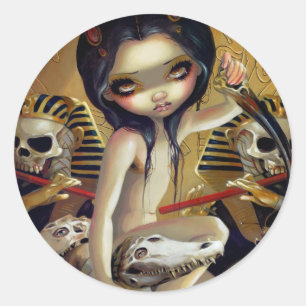 Redonda pegatina "Sacerdotes de Nyarlathotep"