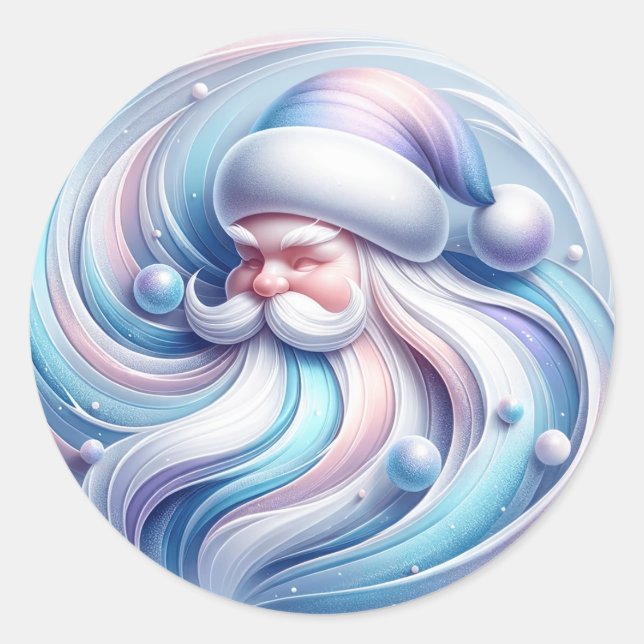 Redonda Pegatina Santa (Anverso)