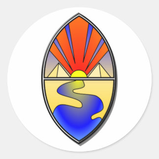 Redonda Pegatina Sapphire Current Lamen