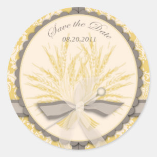 Redonda Pegatina SD de la cosecha de verano