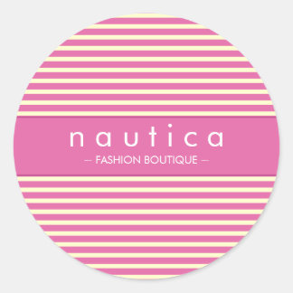 Redonda PEGATINA SEAL: 9 a raya náutica