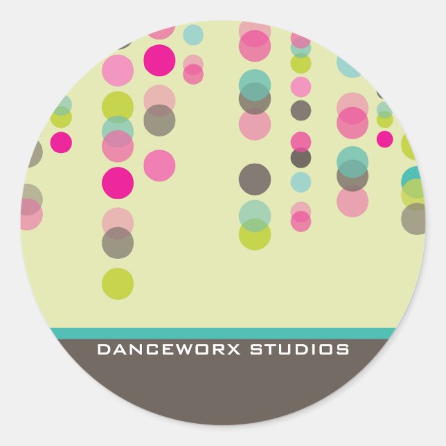 Redonda PEGATINA SEAL :: discotek 1 (Anverso)