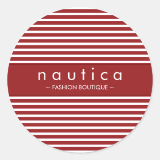 Redonda PEGATINA SEAL :: franja náutica 1