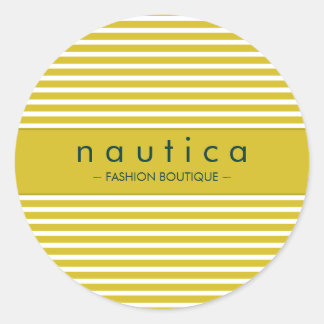 Redonda PEGATINA SEAL :: franja náutica 16