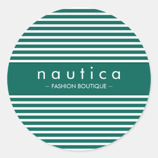 Redonda PEGATINA SEAL :: franja náutica 3