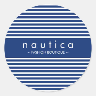 Redonda PEGATINA SEAL :: franja náutica 4
