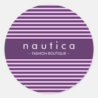 Redonda PEGATINA SEAL :: franja náutica 7