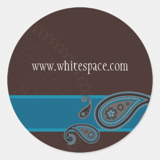 Redonda PEGATINA SEAL :: Paisley 1