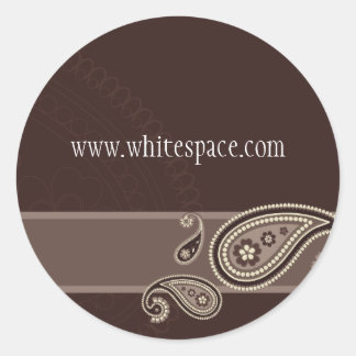 Redonda PEGATINA SEAL :: Paisley 2