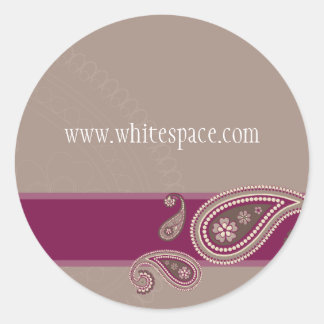 Redonda PEGATINA SEAL :: Paisley 3