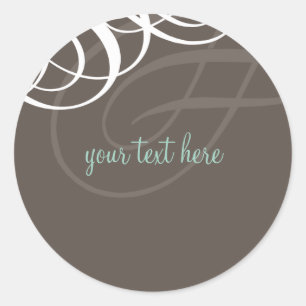 Redonda PEGATINA SEAL :: Voz de diseñador 4