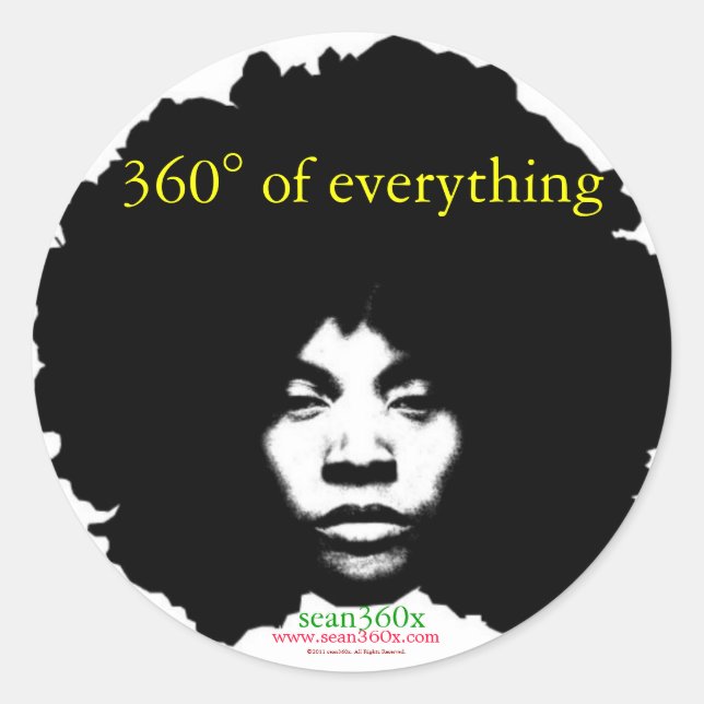 Redonda Pegatina sean360x 360° (Anverso)