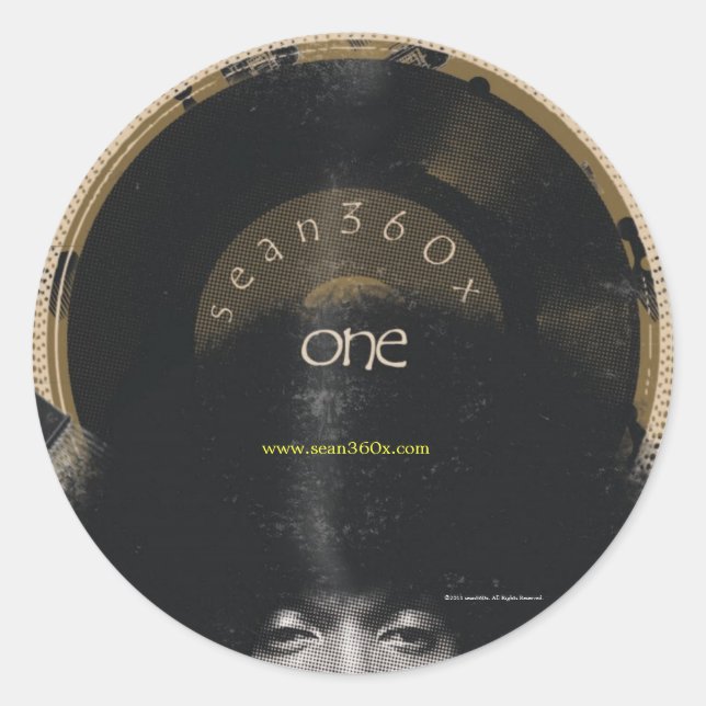 Redonda Pegatina sean360x 360° (Anverso)