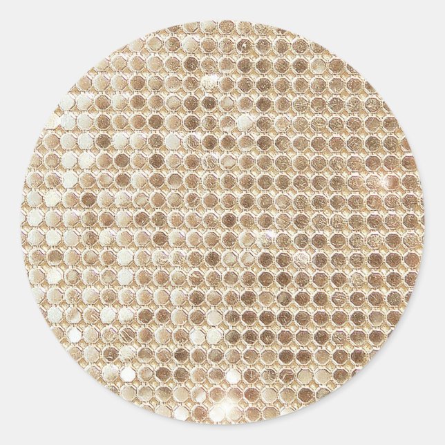 Redonda Pegatina secuencial de oro (Anverso)