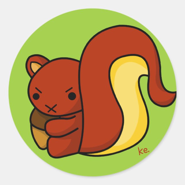 Redonda Pegatina Shuki (Anverso)