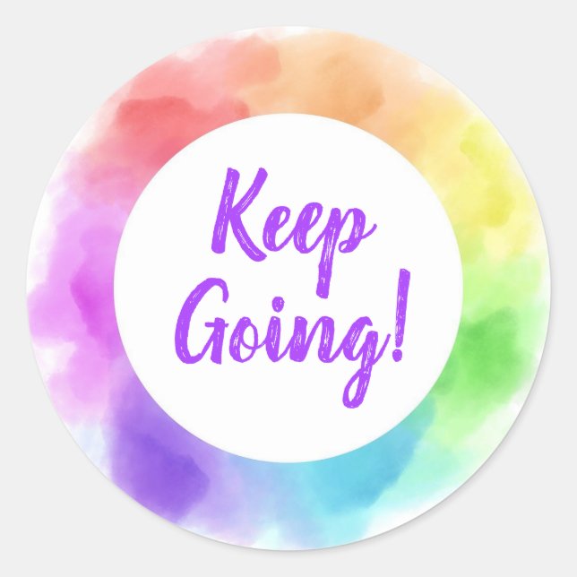 Redonda Pegatina sigue adelante (Anverso)