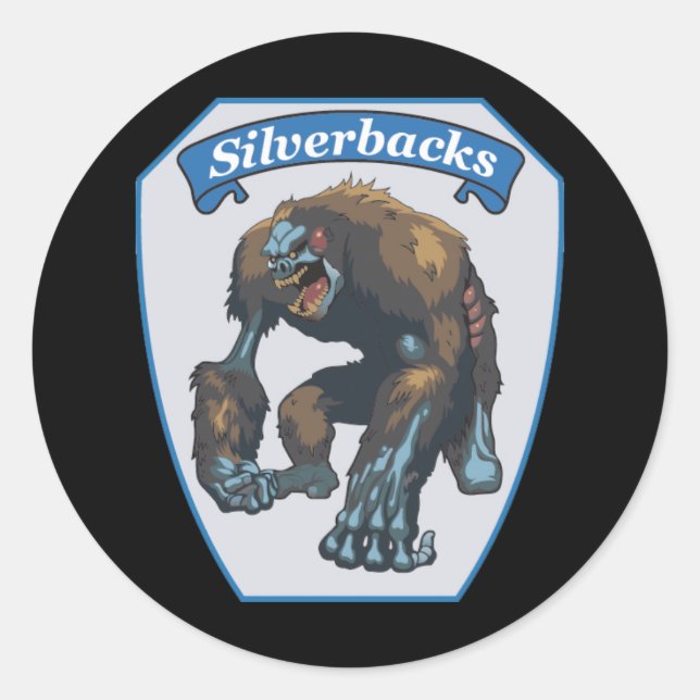 Redonda Pegatina SilverBack (Anverso)