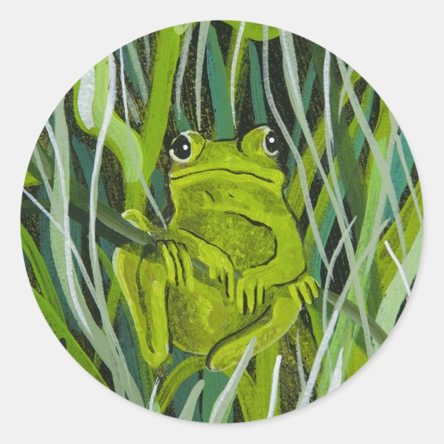 Redonda Pegatina ~ "Simplemente colgando por ahí" (Anverso)