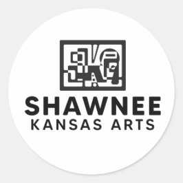 REDONDA PEGATINA SKA BW