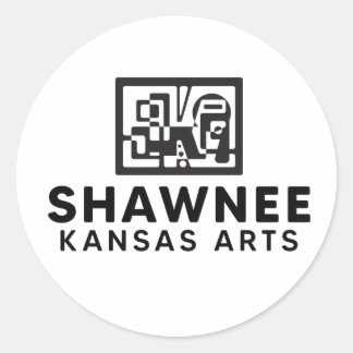 REDONDA PEGATINA SKA BW