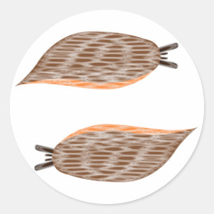 Redonda Pegatina Slugs