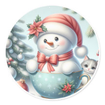 Pegatina Snowman