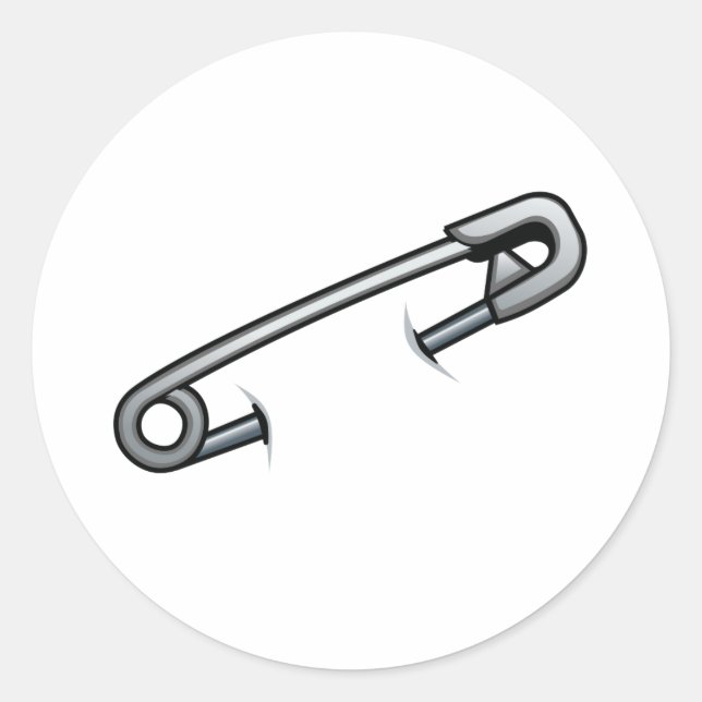 Redonda Pegatina solidario de anclaje de seguridad (Anverso)