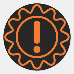 Redonda pegatina soplado transmisión del error