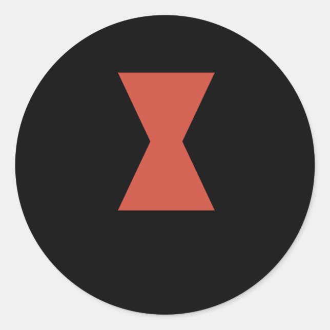 Redonda Pegatina Spider de viuda negra (Anverso)