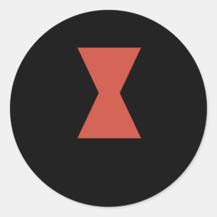 Redonda Pegatina Spider de viuda negra