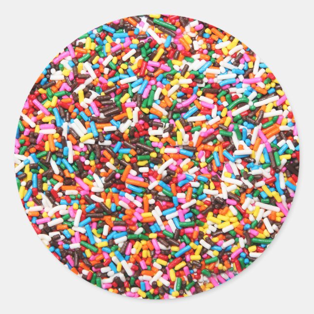 Redonda Pegatina Sprinkles (Anverso)