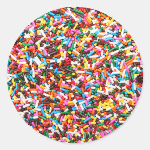 Redonda Pegatina Sprinkles