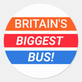 Redonda Pegatina Stagecoach