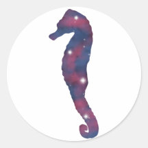 Pegatina Starscape Dark Seahorse