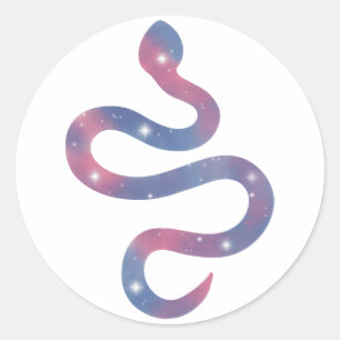 Redonda Pegatina Starscape Light Snake