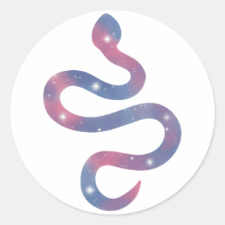 Redonda Pegatina Starscape Light Snake