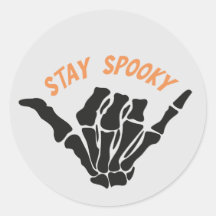 Pegatina Stay Spooky Skeleton Hand
