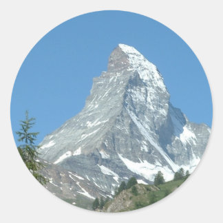 Redonda Pegatina Suizo de Matterhorn