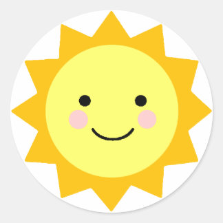 Redonda Pegatina Sunshine