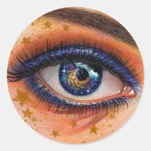 Redonda pegatina "Supernova"