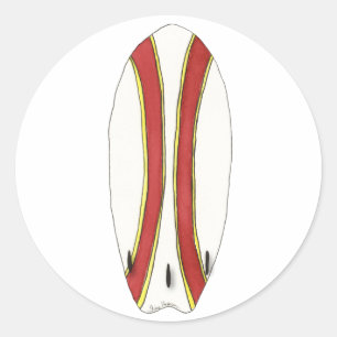 Redonda Pegatina Surfboard