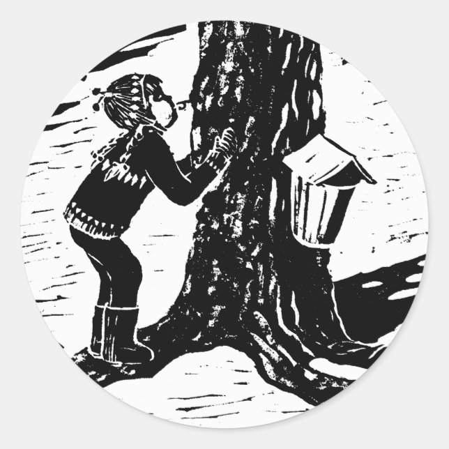 Redonda Pegatina Sweet Sap (Anverso)