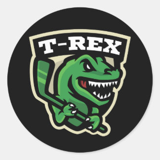 Redonda Pegatina T-Rex