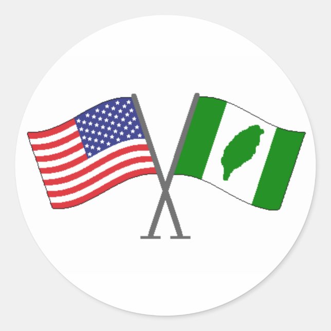 Redonda Pegatina taiwanés 2 (Anverso)